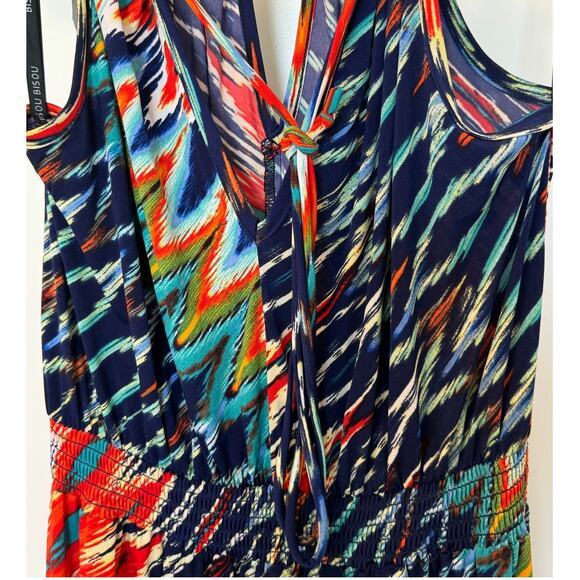 Bisou Bisou Maxi Halter Dress in Multi-Color Print - Picture 7 of 14